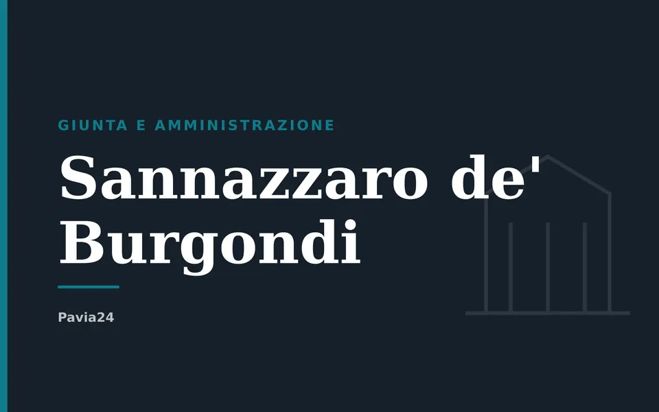Sannazzaro de' Burgondi: Giunta e amministrazione
