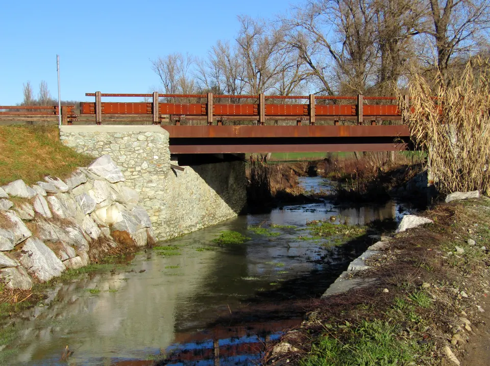 Provincial road nr. 158 della Lomellina (AL, Italy): rio Gavalusso bridge