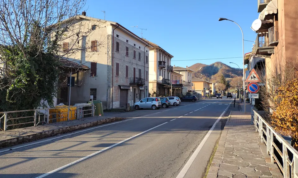 National road nr. 461 in Ponte Nizza (Italy)