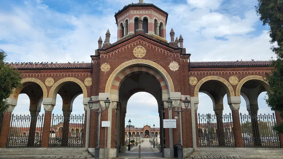 Monumental Cemetery of Mortara (entrance)